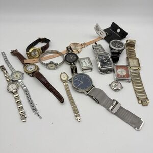 Mixed Lot Of Assorted Watches 1 Lb 6.3 Oz For Parts or Repair Untested/As Is